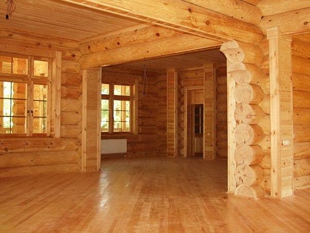 Пол в дом деревянный